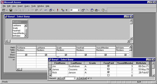 extracting matching data