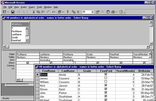 using calculated data in a query