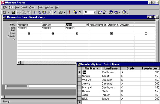 using calculated data 2