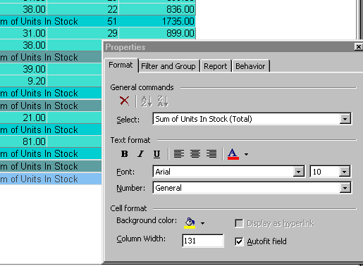 format a pivot table step 2