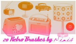 retro brushes toaster car tv and other retro designes photos free brushes