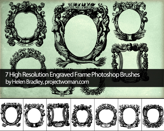 engraved frames brush preview