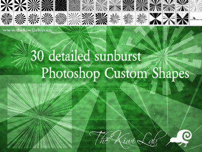 30 free sunburst shapes