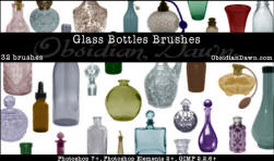 glass bottles free brushes