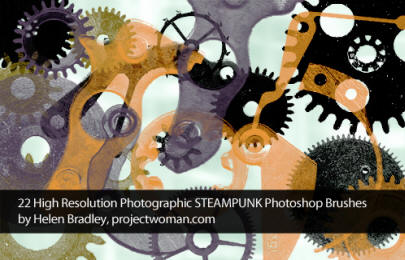 steampunk free brush set