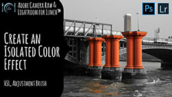 Adobe Camera Raw and Lightroom for Lunch Isolated Color Effect
