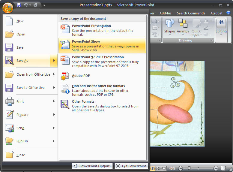 How To Insert Swf File Into Powerpoint 2007